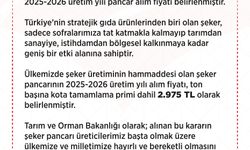 Şeker pancarı alım fiyatı belirlendi!