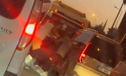 Trafikte sürücüyü darp etti
