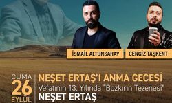 Ankara'da Neşet Ertaş anılacak!