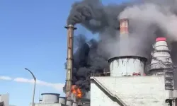 Termik santralde yangın çıktı