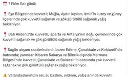 3 il için 'çok kuvvetli sağanak' uyarısı