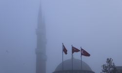 Keşan'da sis etkili oldu