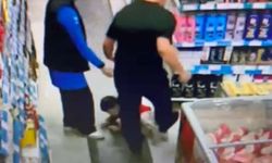 Markette çocuğunu teklemedi