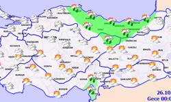 Marmara'nın kuzeydoğusu için kuvvetli yağış uyarısı