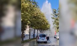 Şanlıurfa'da su borusu patladı