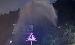 Bodrum'da ana isale hattı patladı