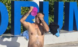 Bodrum’da susuzluk protestosu: Meydanda duş aldı