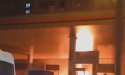 Otomobilde yangın çıktı