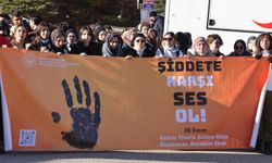 'Şiddete karşı tek yürek' yürüyüşü