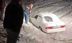 Sivas'ta kar yağışı devam ediyor