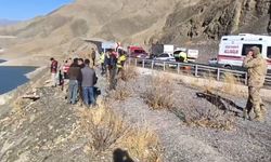 Van'da otomobil baraja uçtu