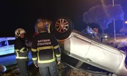 Otomobil takla attı