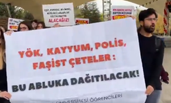 Ankara Üniversitesi Öğrencilerinden YÖK Protestosu