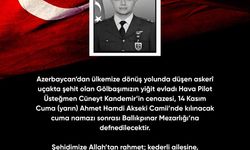 Başkan Odabaşı'ndan Şehit Hava Pilot Üsteğmen Cüneyt Kandemir paylaşımı