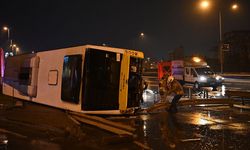 Çekmeköy’de Özel Halk Otobüsü Devrildi!