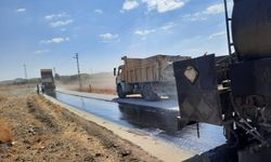 Köy yolları asfaltlandı