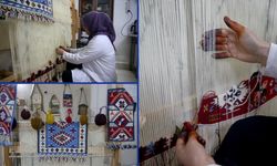 Sarız kilimi unutulmaması için dokunup arşivleniyor