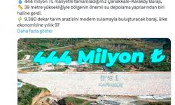 'Çanakkale-Karaköy Barajı, yıllık 97 milyon TL katkı sağlayacak'