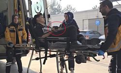 Eline ahşap çaktı!