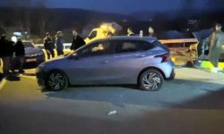 Kavşakta korkutan kaza