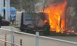 Şile’de Park Halindeki Araç Alev Aldı