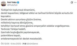 "Terörsüz Türkiye' polemiklere kapalı bir devlet meselesidir"