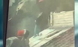 TIR'ın dorsesinde yıldırım isabet etti!