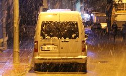 Van Merkez Beyaza Büründü: Yılın İlk Karı Düştü