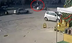 Otomobilde korkutan kaza