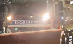 Sincan’da Karla Mücadele Seferberliği: Ekipler Gece Boyu Sahadaydı