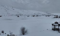 Dondurucu Soğuklar Göleti Buzla Kapladı