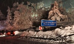 Karabük'te kar yağışı devam ediyor