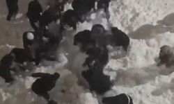 Kar kütlesinin altında kalan 2 öğrenci yaralandı