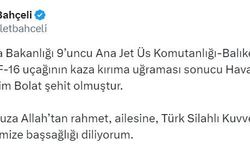 Bahçeli’den şehit pilot İbrahim Bolat için taziye mesajı