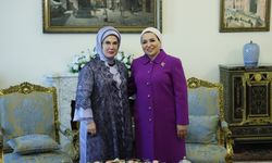 Emine Erdoğan, Mısır Cumhurbaşkanı Sisi'nin eşi Amer ile bir araya geldi!