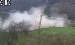 Kastamonu'da heyelan nedeniyle 2 katlı ev çöktü