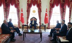 Cumhurbaşkanı Erdoğan, WEF Başkanı Fink'i kabul etti