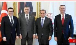 Dursun Özbek'ten Bakan Mustafa Çiftçi'ye ziyaret