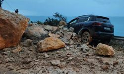 Mersin'de heyelan: 1 kişi yaralandı