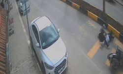 Motosiklet devrildi!