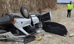 Otomobil, 8 metreden uçtu, bir kişi hayatını kaybetti