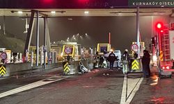 Pendik'te otomobil gişelere çarptı