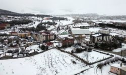 Kars'ta baharda kar etkili oldu