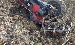 Sivas'ta traktör devrildi, 1 ölü!