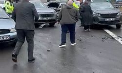 Anadolu Otoyolunda 10 araç zincirleme kazaya karıştı