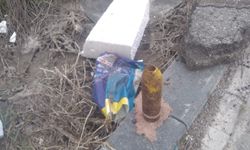 Yol kenarında havan topu mermisi bulundu