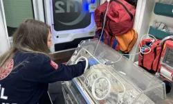 Yenidoğan Bebek Tedavi İçin Ankara’ya Uçak Ambulansla Gönderildi