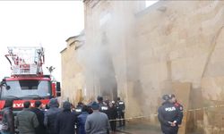 Niğde’de camide yangın paniği