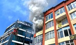 Aksaray'da iş merkezinde yangın
