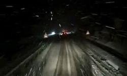 Afyonkarahisar hattında kar engeli: TIR’lara yol kapandı